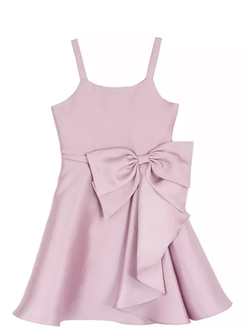Rare Editions Girls' Pink Bow-Accent Party Dress